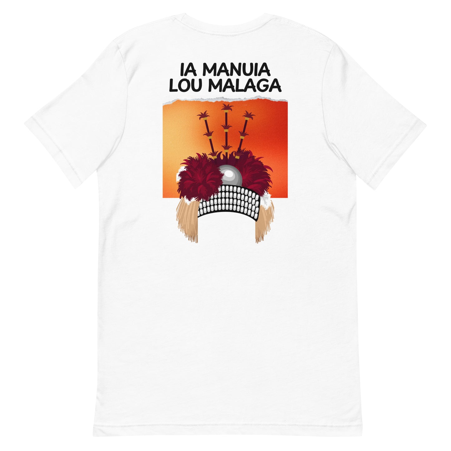 Ladies Tshirt Ia Manuia Lou Malaga Samoan Inspired In White