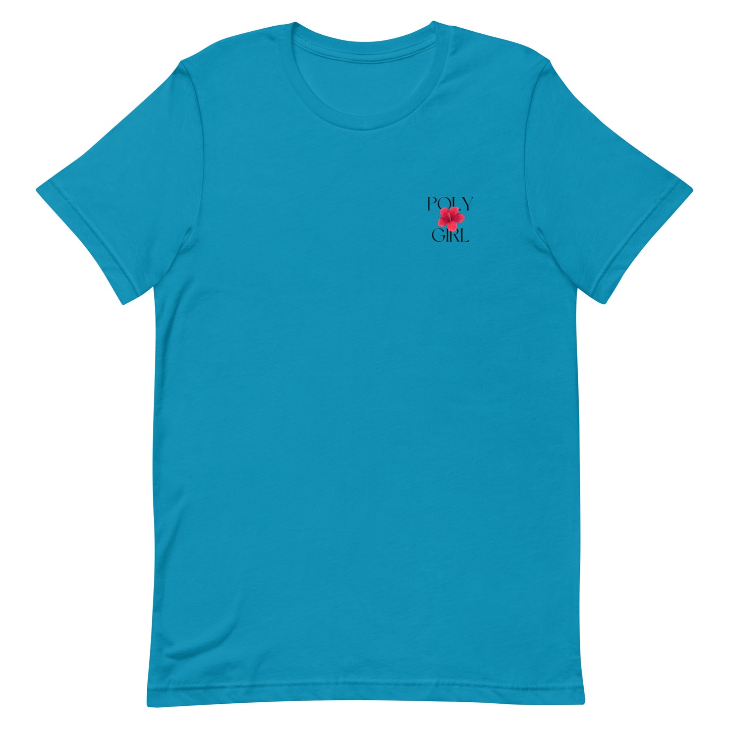Ladies' Tshirt in Aqua Blue by Poly Girl™ - A Polynesian and Pacific Island Inspired Brand
