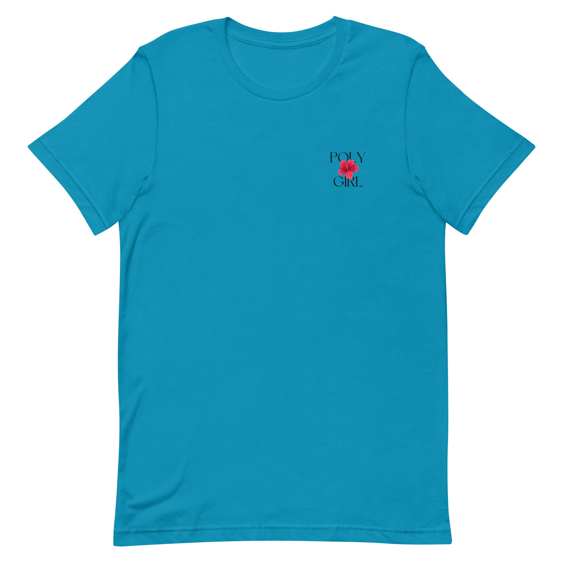 Ladies' Tshirt in Aqua Blue by Poly Girl™ - A Polynesian and Pacific Island Inspired Brand