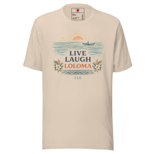 Manulua Polynesian Motif Tee in blue by Poly Girl