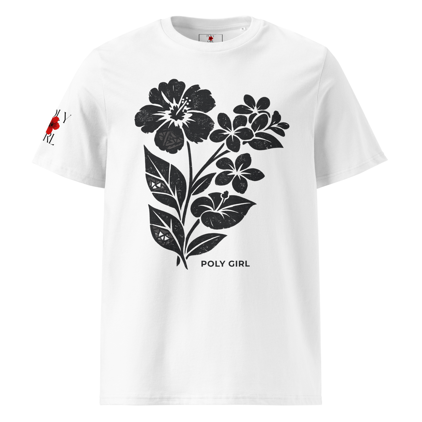 Many Paths One Root Tee in white by Poly Girl