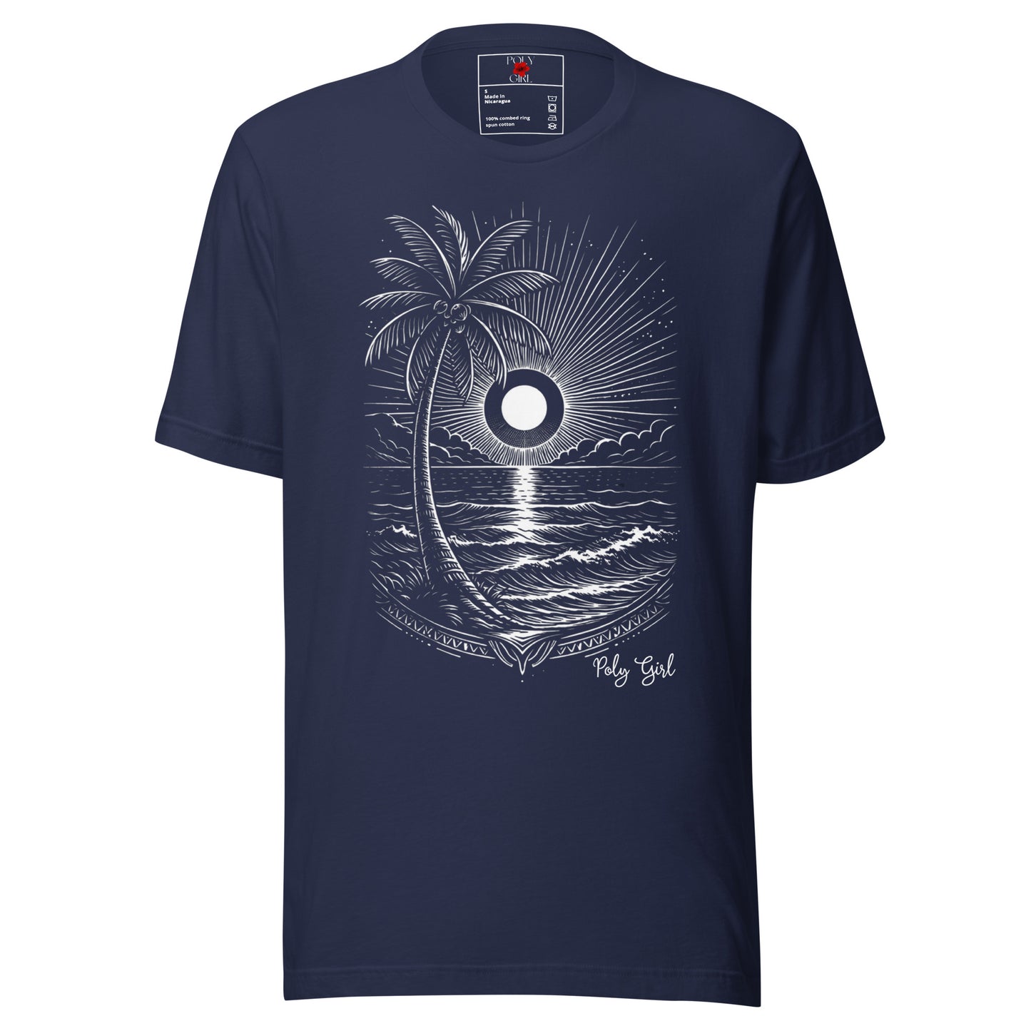 Moon Over Moana Tee in Blue by Poly Girl