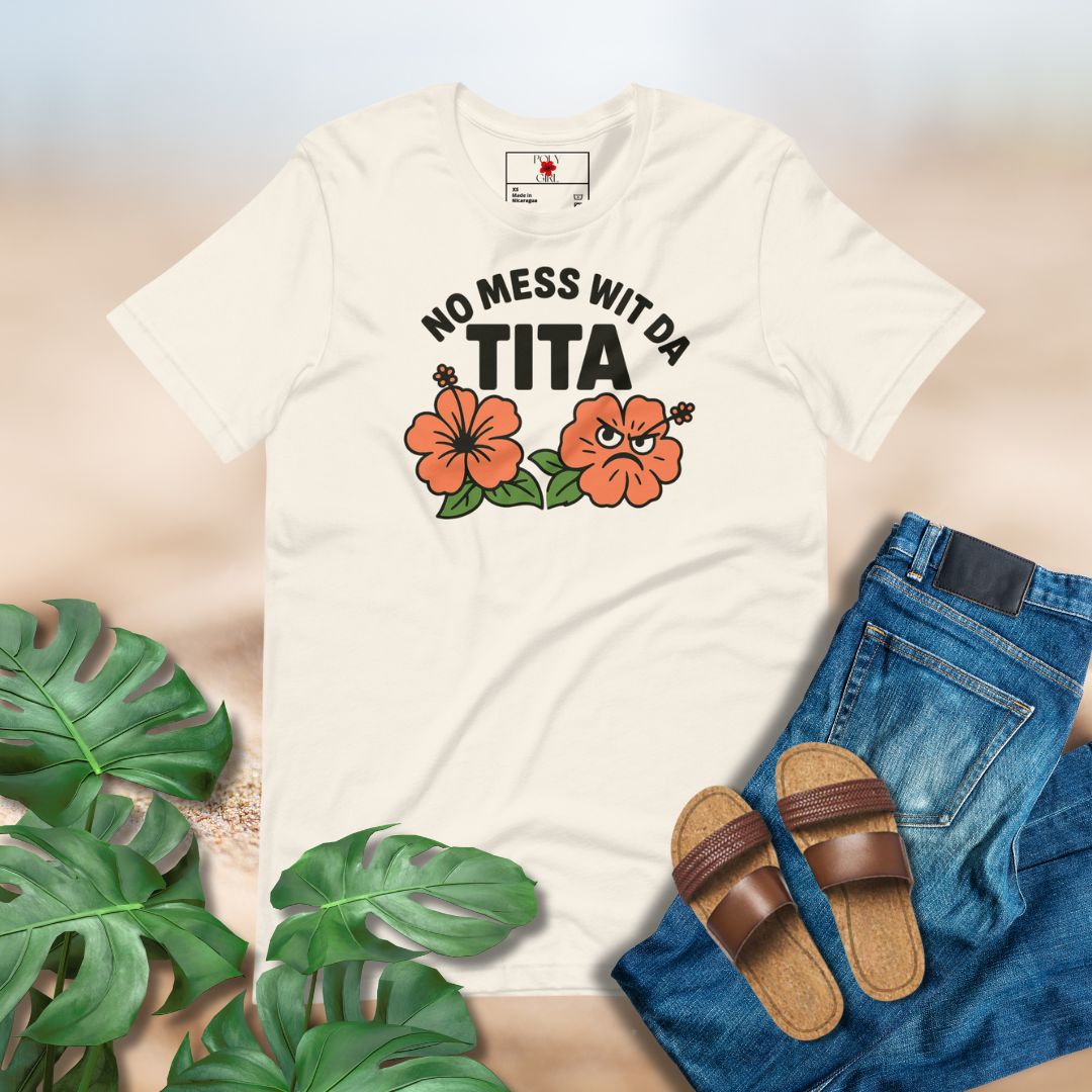 No Mess Wit DA Tita Tshirt in Off White