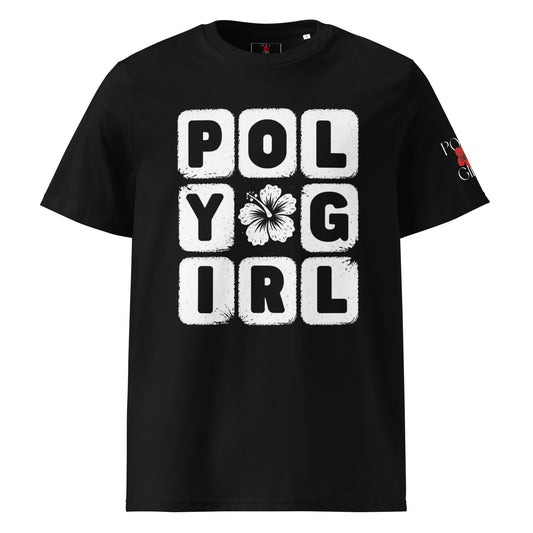 Poly Girl Block Letters Tee in black