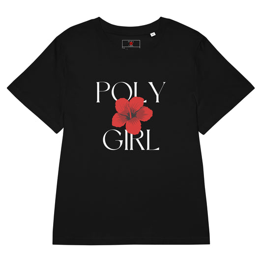 Poly Girl Logo Tee in Black