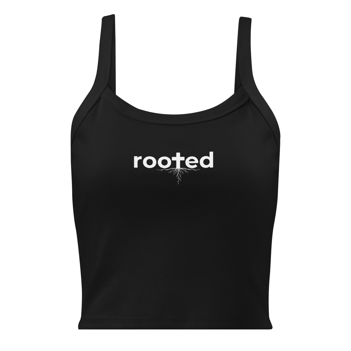 Poly Girl Rooted Tank Top in Black