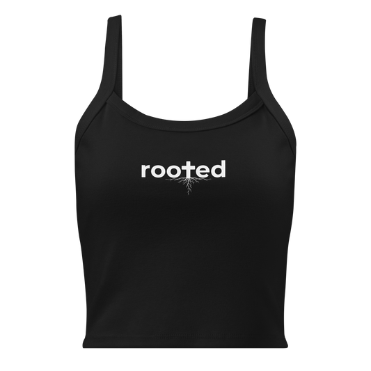 Poly Girl Rooted Tank Top in Black