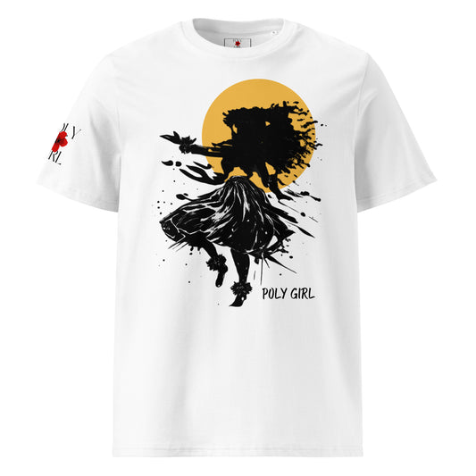 Poly Girl in Motion Tee in white
