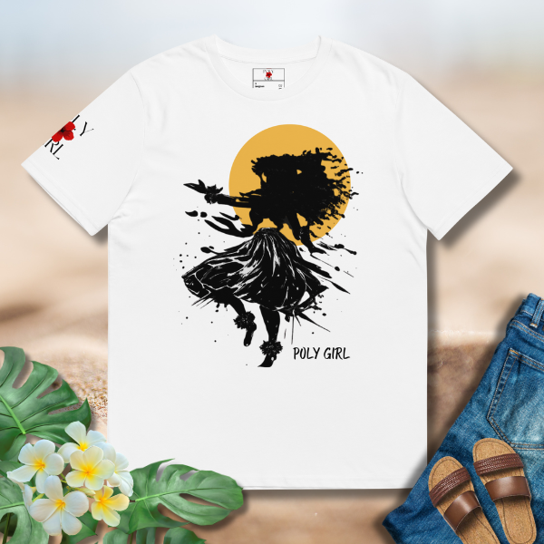 Poly Girl In Motion Tshirt in white