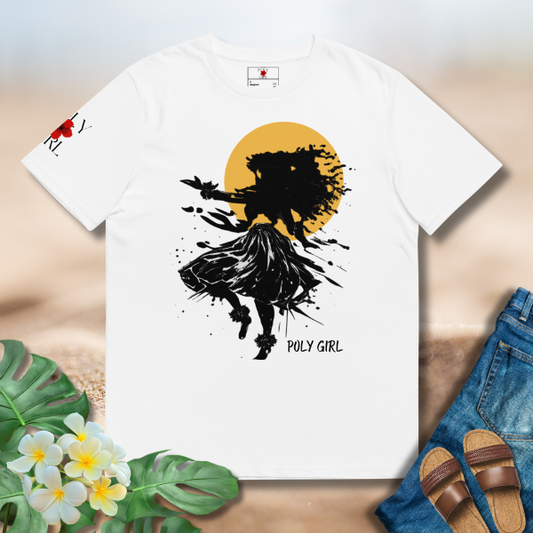 Poly Girl In Motion Tshirt in white