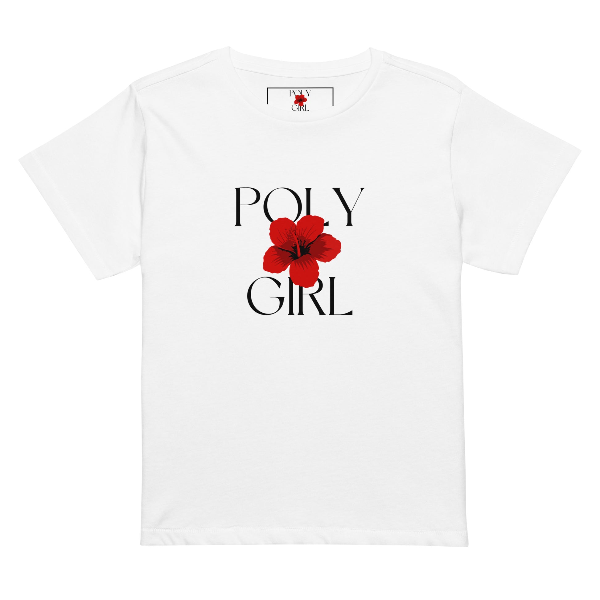 Poly Girl logo high waisted tee