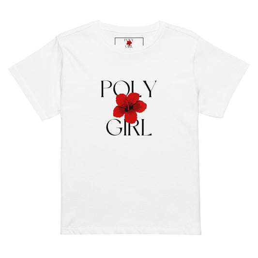 Poly Girl logo high waisted tee