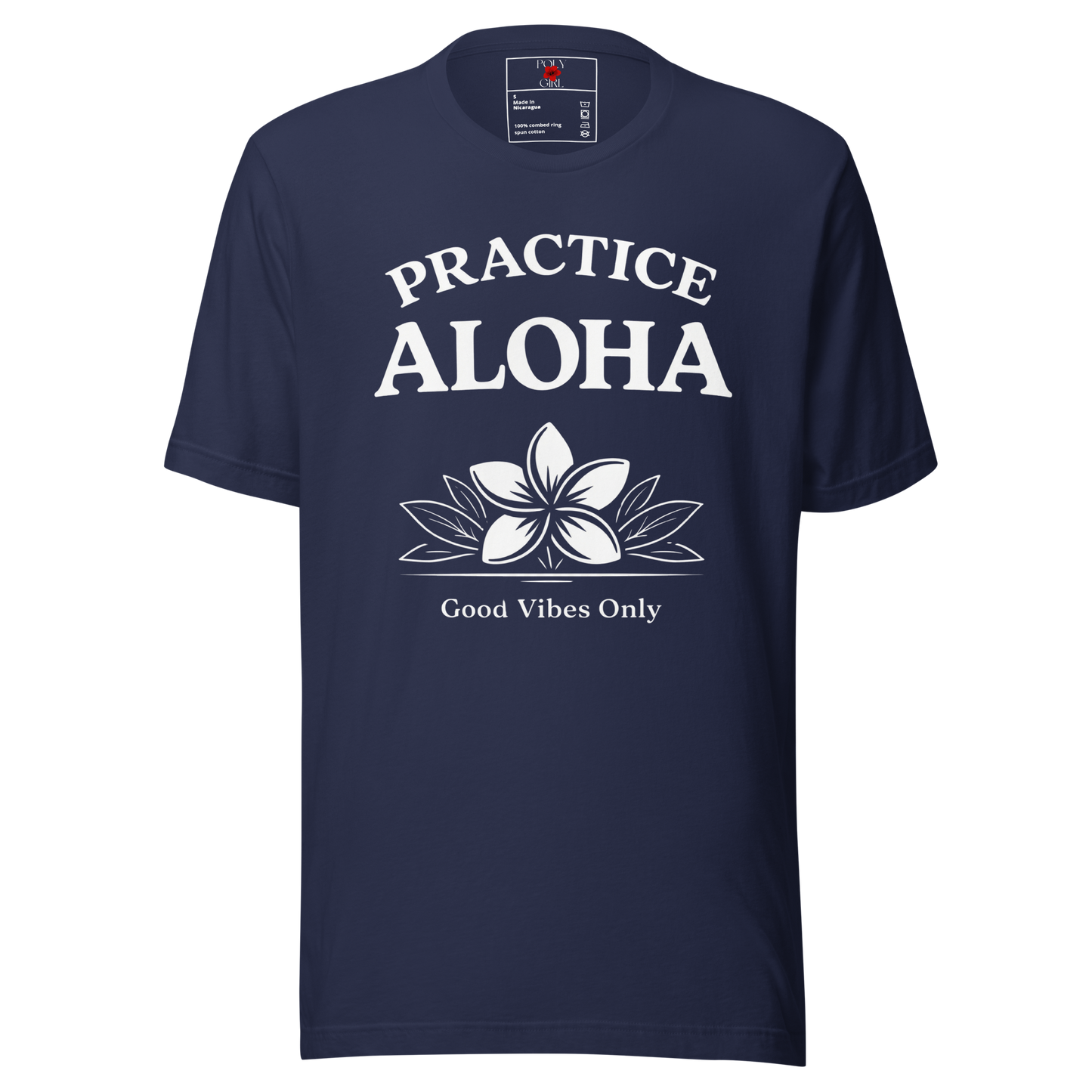 Practice Aloha Good Vibes Only Tshirt in blue
