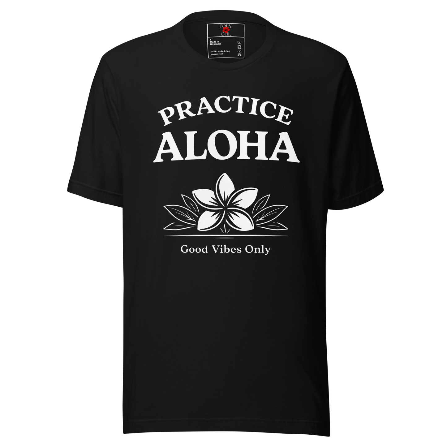 Practice Aloha Good Vibes Only Tshirt in military black