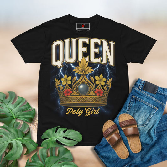 QUEEN Graphic Tee – Poly Girl Premium Urban Edition