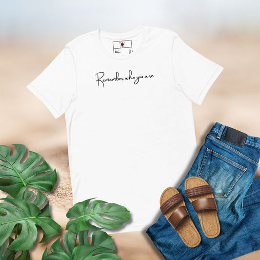 Remember_Who_You_Are T-shirt by Poly Girl 
