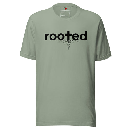 Rooted Tshirt in Sage by Poly Girl
