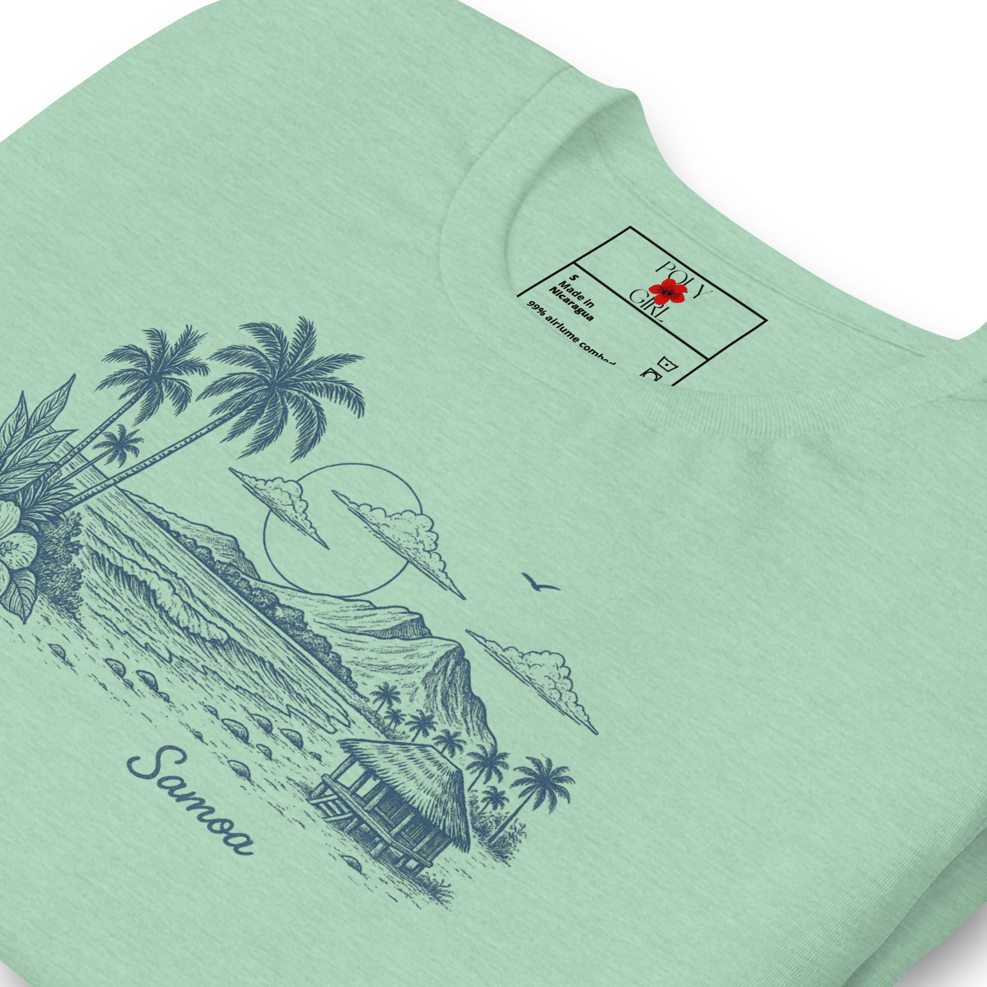 Samoa Beach Fale Tshirt folded