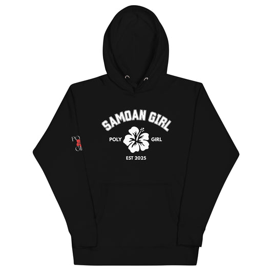 Samoan Girl Poly Girl Hoodie in Black