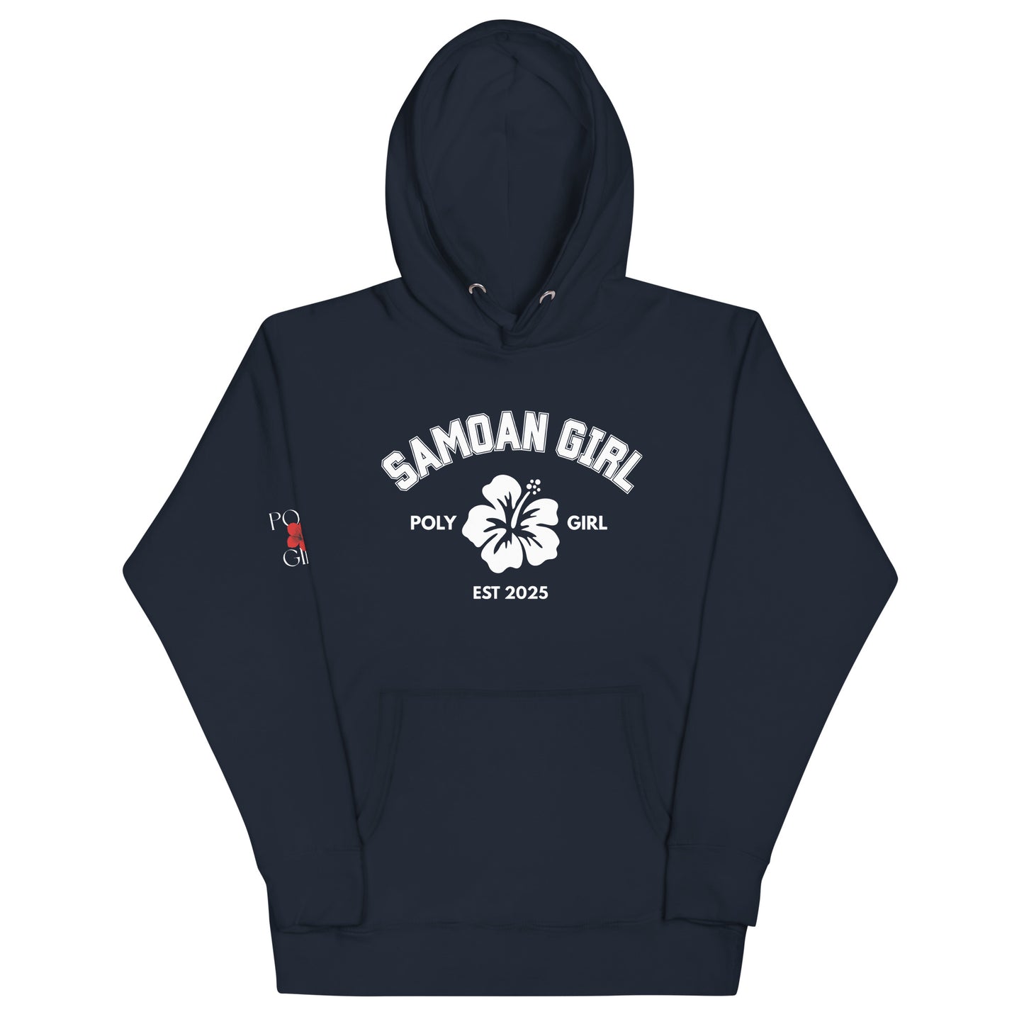 Samoan Girl Poly Girl Hoodie in Blue