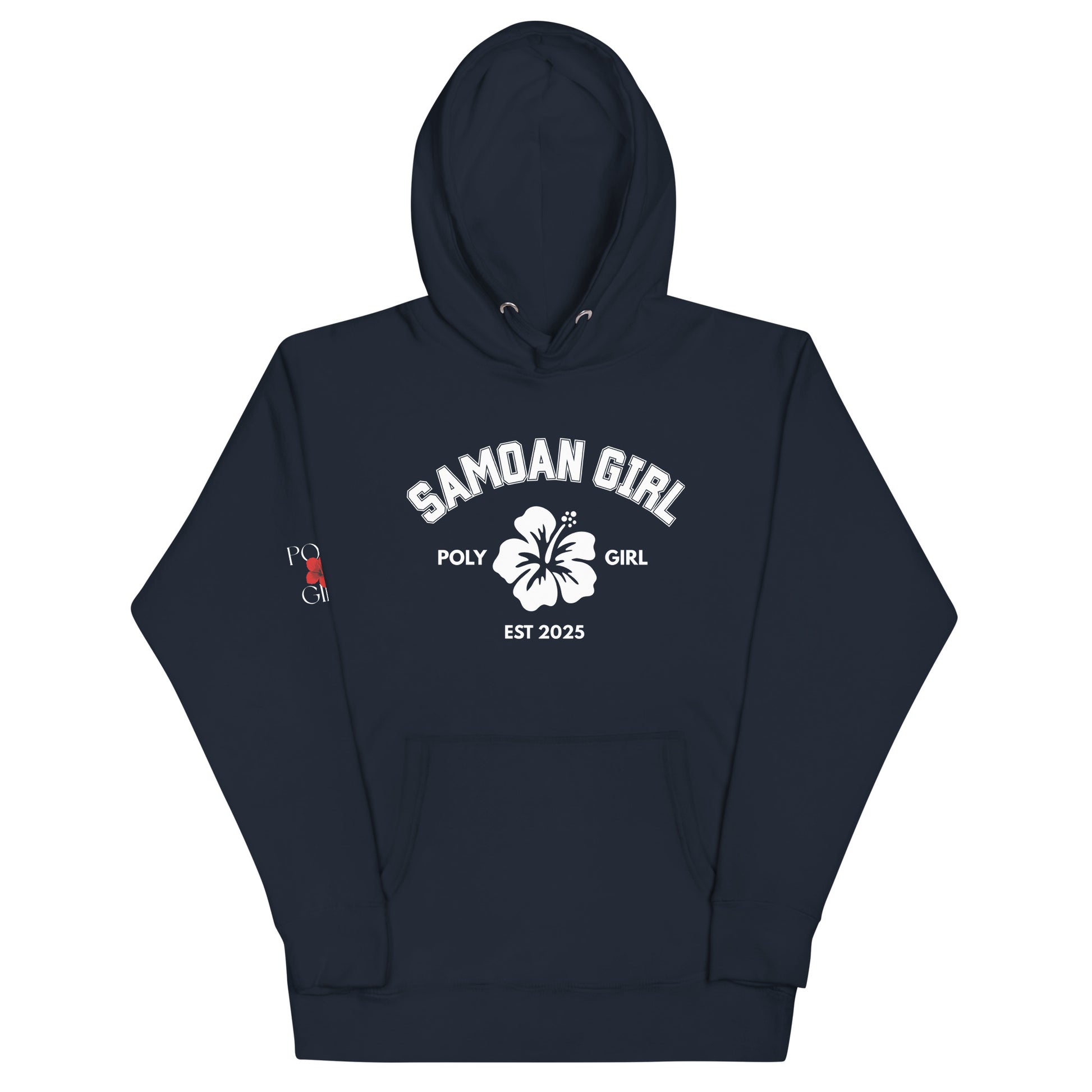 Samoan Girl Poly Girl Hoodie in Blue