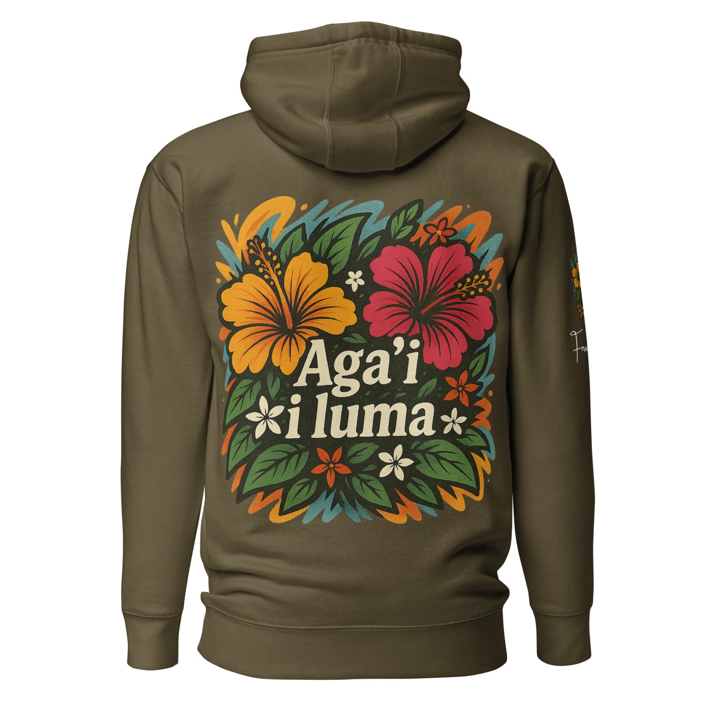 Samoan Hoodie Aga'i i luma by Poly Girl