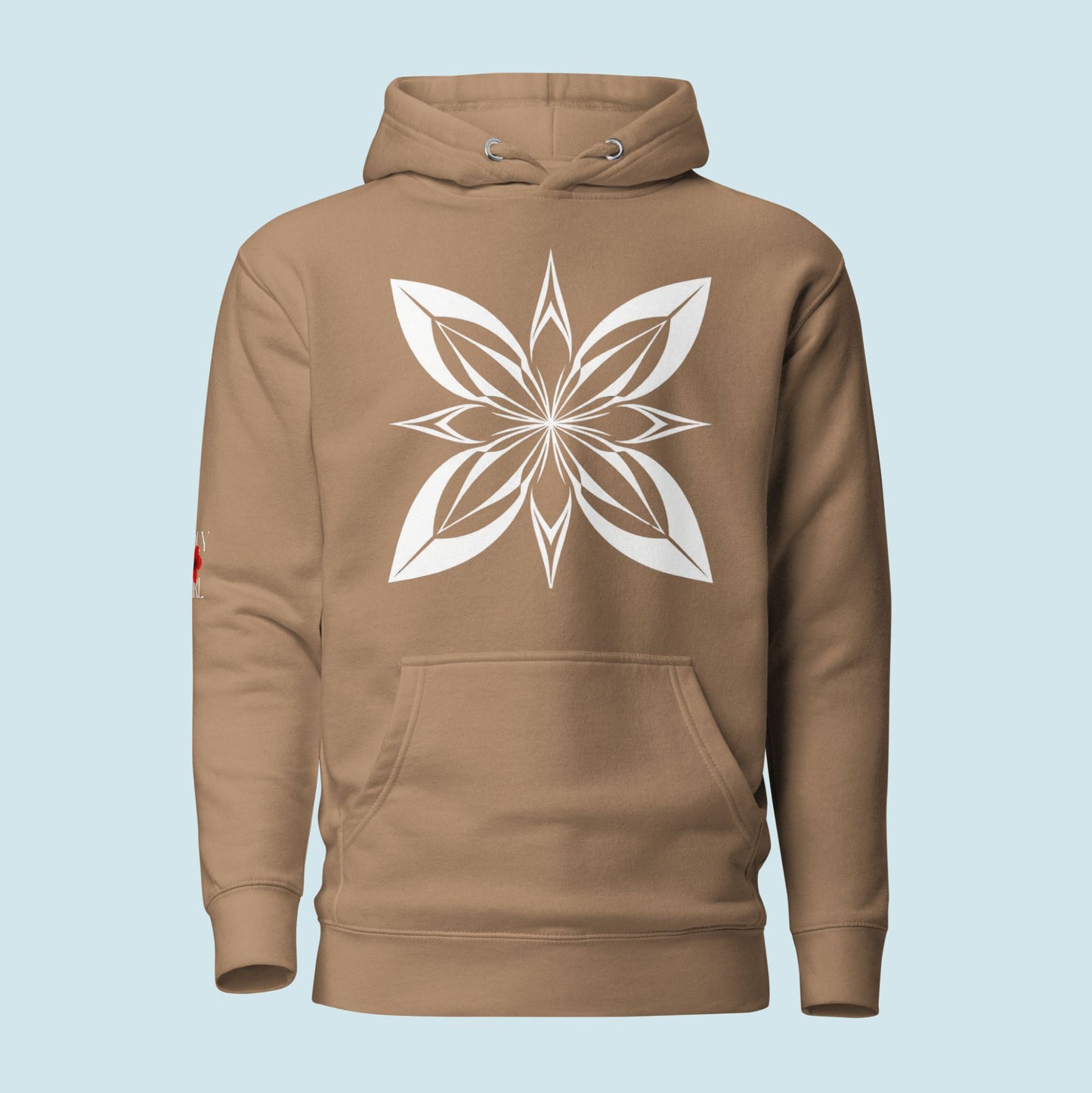 Samoan Siapo Motif Hoodie in light brown