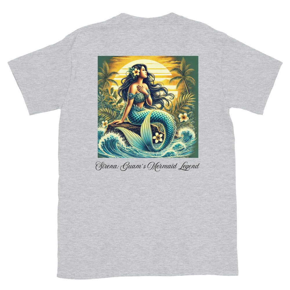 Sirena Mermaid Tshirt - Guam - By Poly Girl in Gray