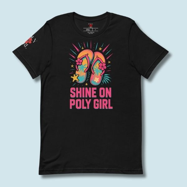 Slippah T-shirt by Poly Girl