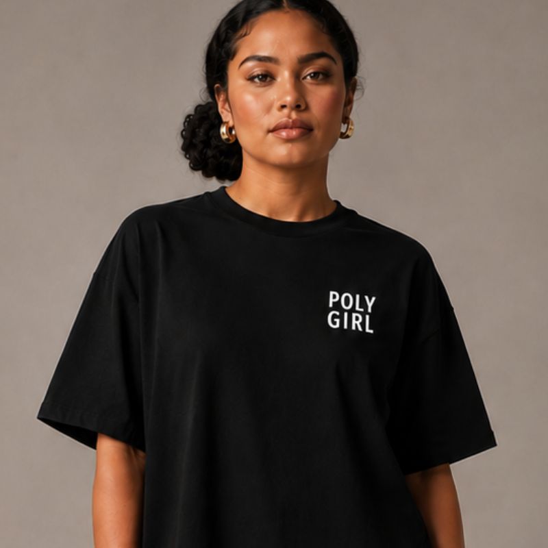 Studio_Tee_2 in black by Poly Girl