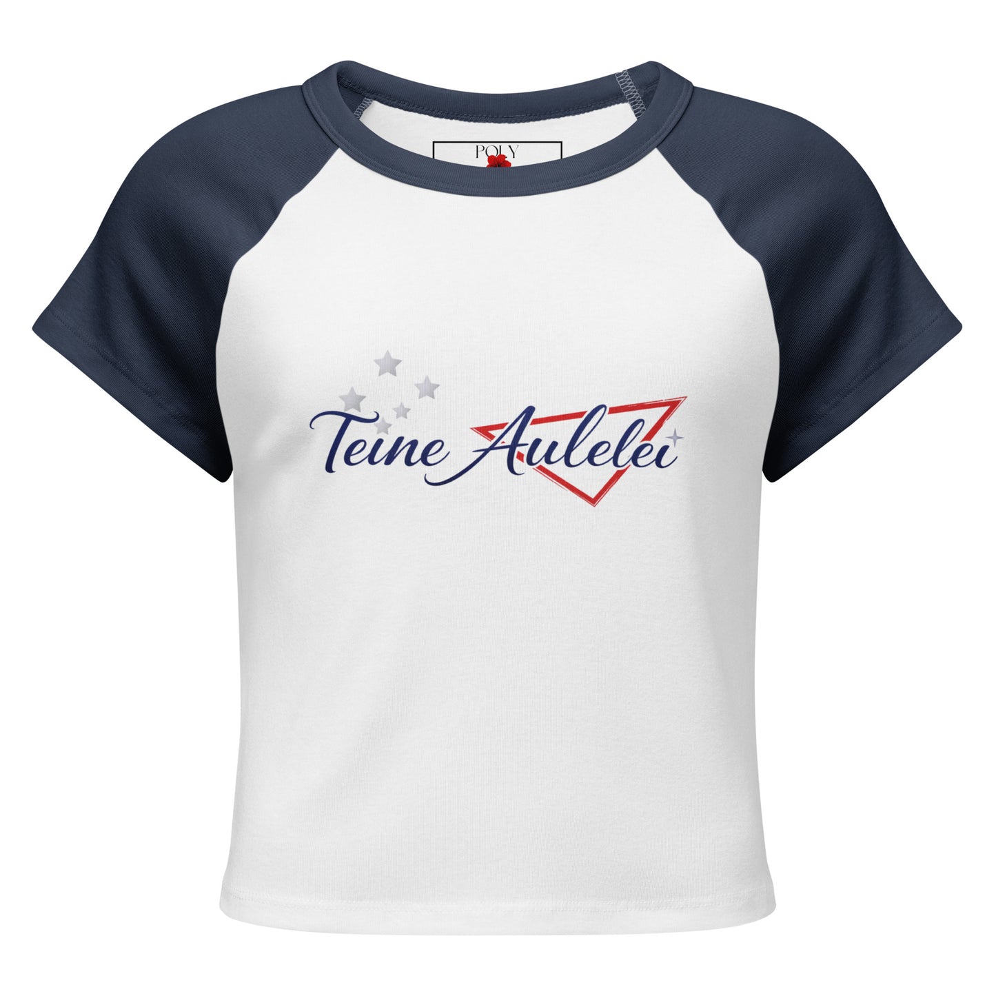 Teine Aulelei Baby Tee by Poly Girl in Blue