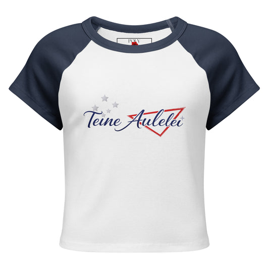 Teine Aulelei Baby Tee by Poly Girl in Blue