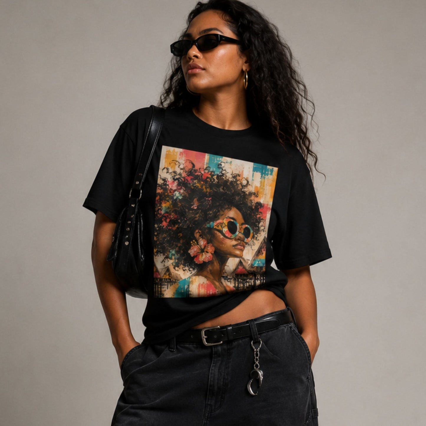 The View From Here Tee, part of the Painted Ladies Collection by Poly Girl 