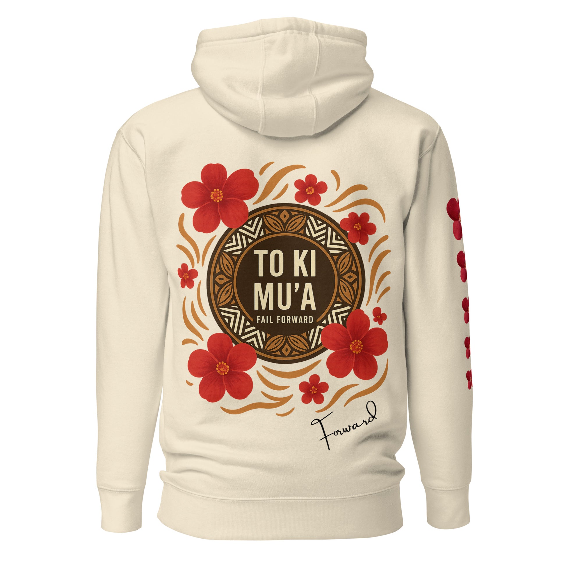 Tonga Hoodie with To Ki Mu'a message by Poly Girl