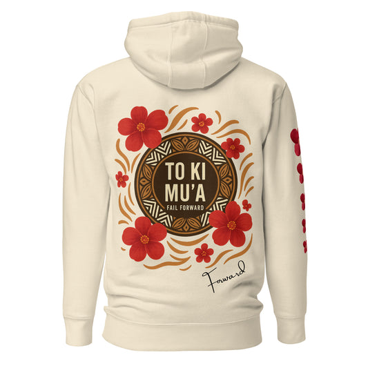 Tonga Hoodie with To Ki Mu'a message by Poly Girl