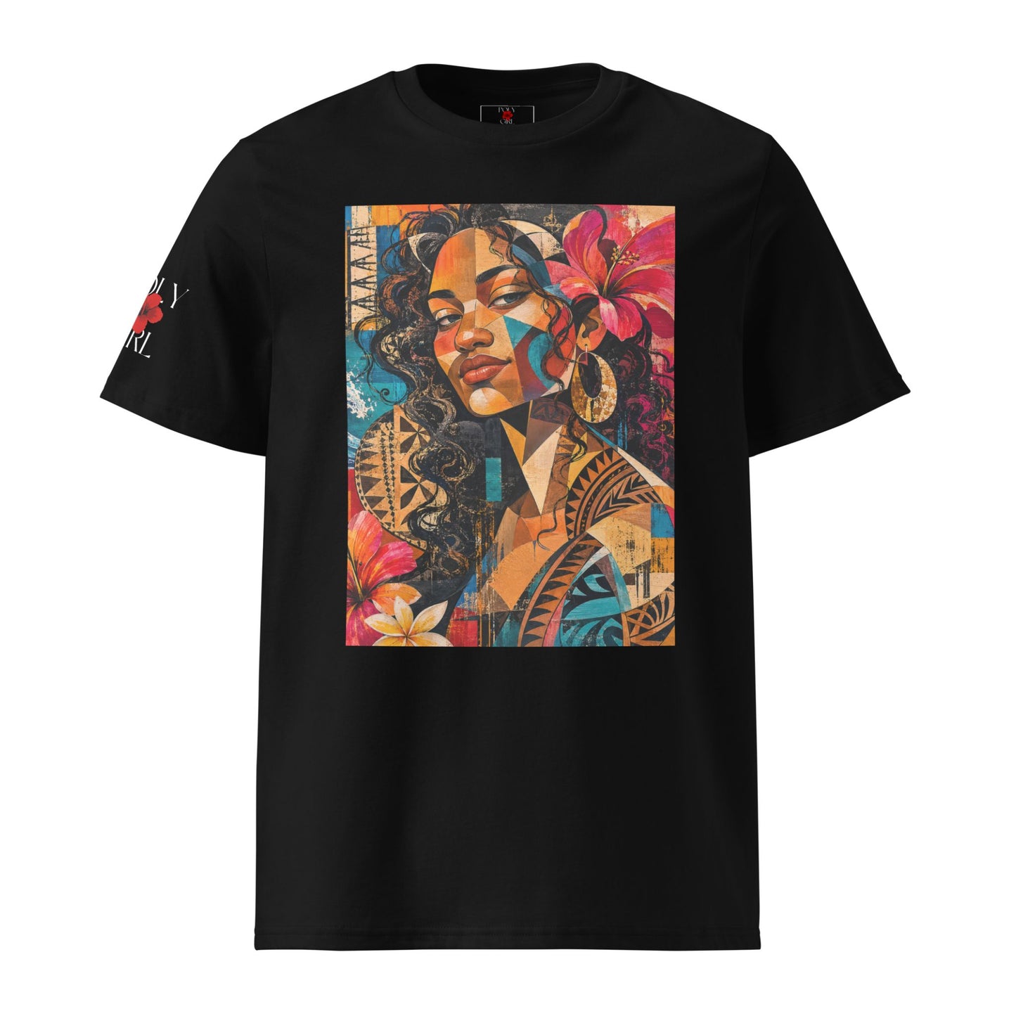 Touched by Color Tee by Poly Girl - part of the Painted Ladies Collection in Black
