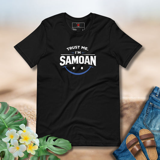 Trust Me I'm Samoan Tee in Black