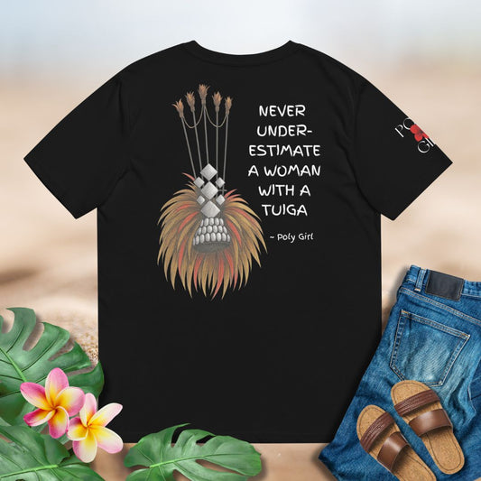 Tuiga Samoan headdress t-shirt design by Poly Girl 