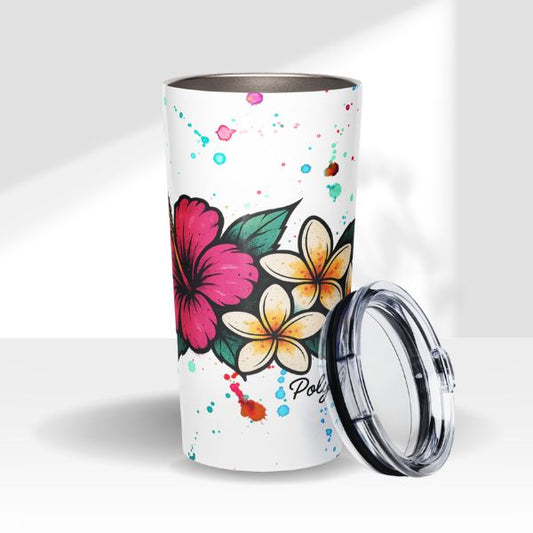 Hibiscus Splash Stainless Steel Tumbler