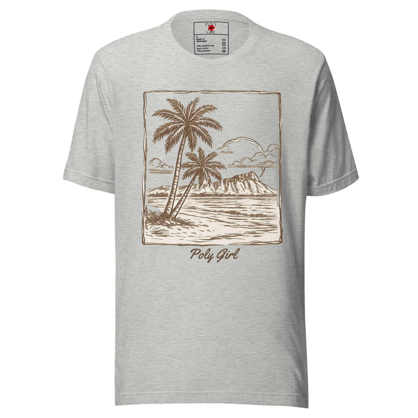 Waikiki Tee in Sage Gray by Poly Girl