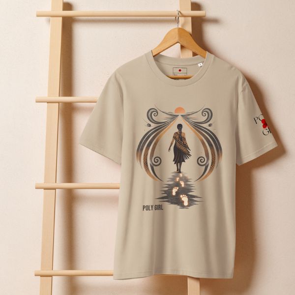 Walk with Mana tee by Poly Girl on a hanger