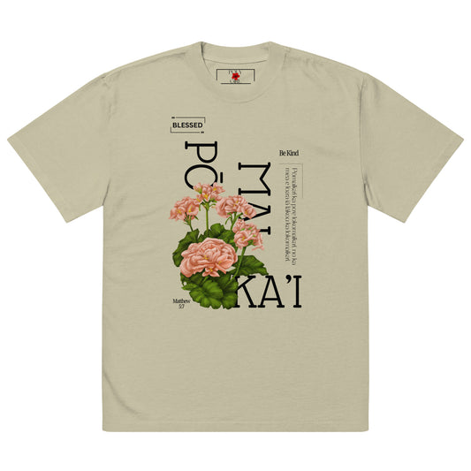 oversized-faded-t-shirt-Pōmaika'i Blessed Tee by Poly Girl 