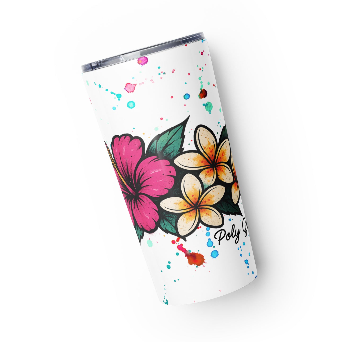 Hibiscus Splash Stainless Steel Tumbler