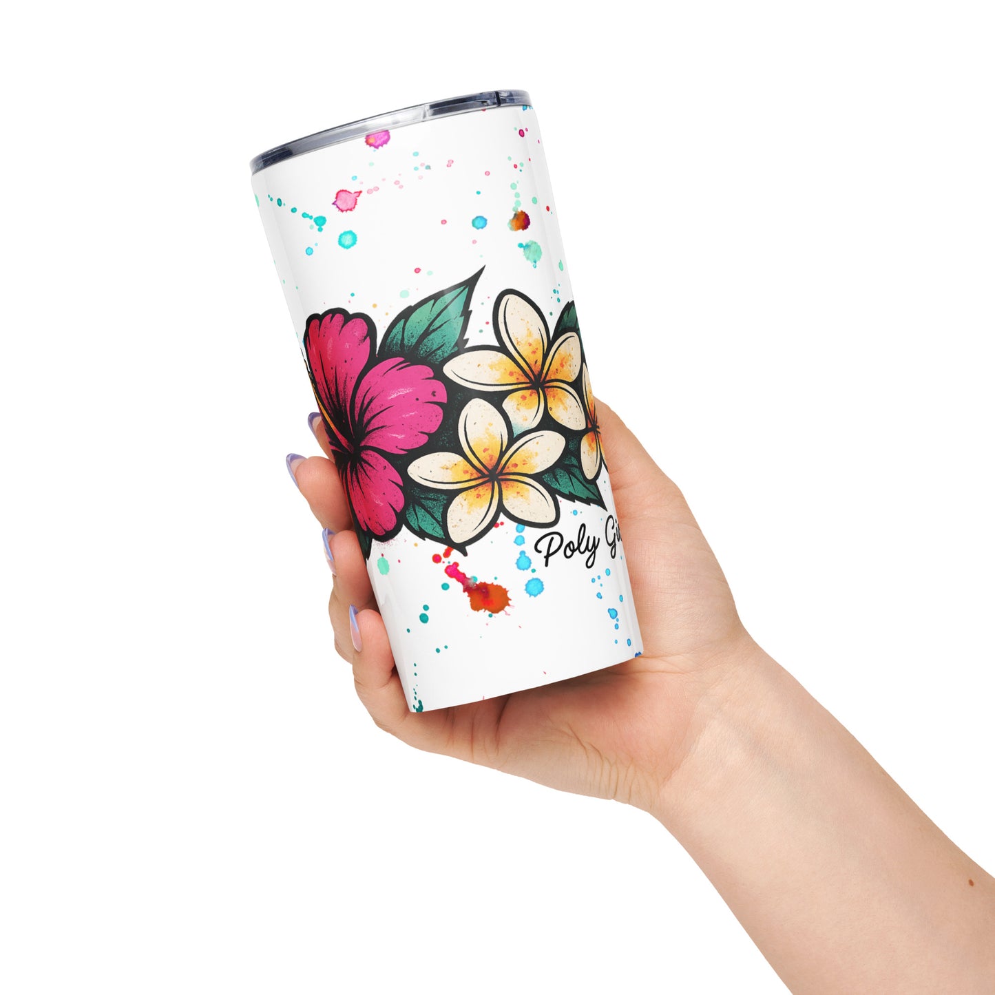Hibiscus Splash Stainless Steel Tumbler