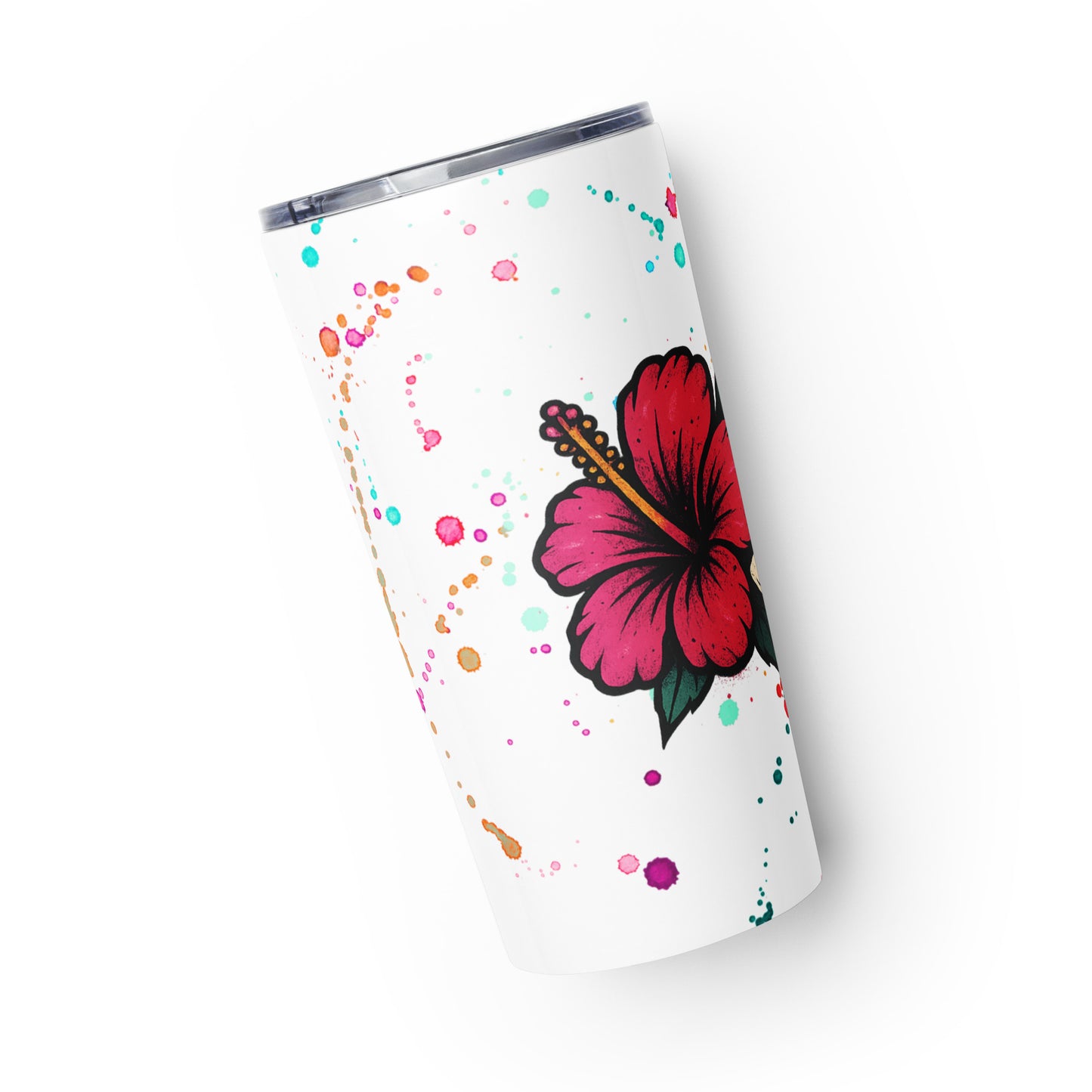 Hibiscus Splash Stainless Steel Tumbler